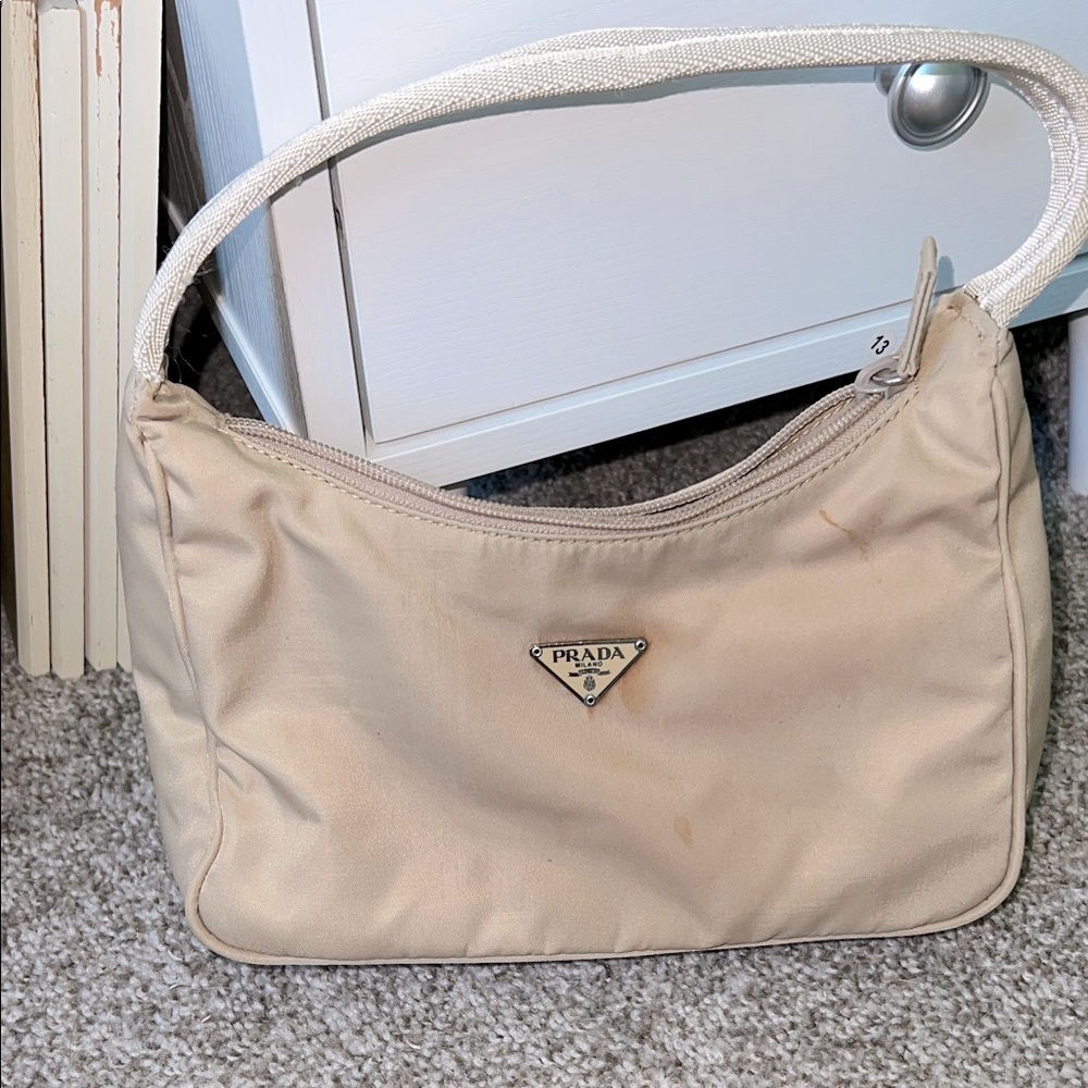Prada tan pocketbook Vintage